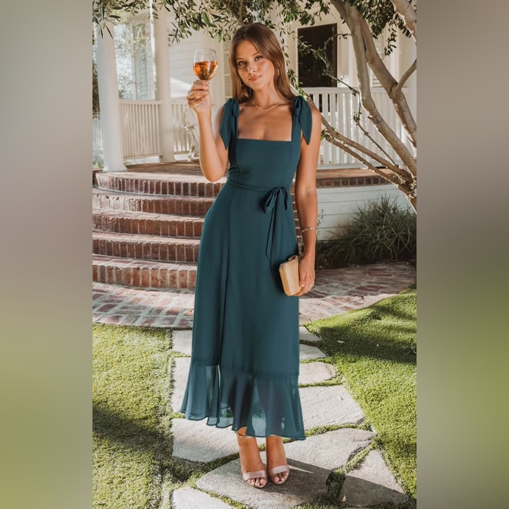 Show me your MUMU Claire Midi Dress